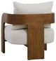Uttermost® Rowan Ivory/Walnut Accent Chair-5
