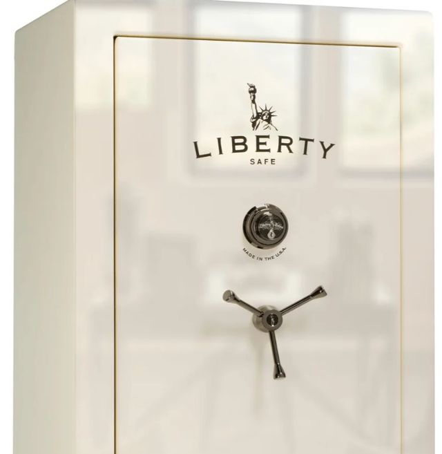 Liberty Safe Colonial Black Chrome/White Gloss 50 Mechanical Gun Safe-1