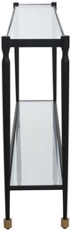 Uttermost® Javana Glass Top Console Table with Black Base-4