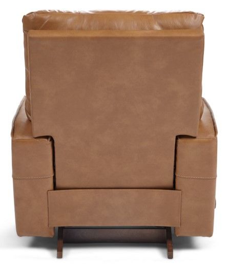 La-Z-Boy® Maddox Camel Leather Manual Rocking Recliner-3