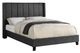 Mazin Furniture Clara Dark Grey Full Upholstered Platform Bed-0