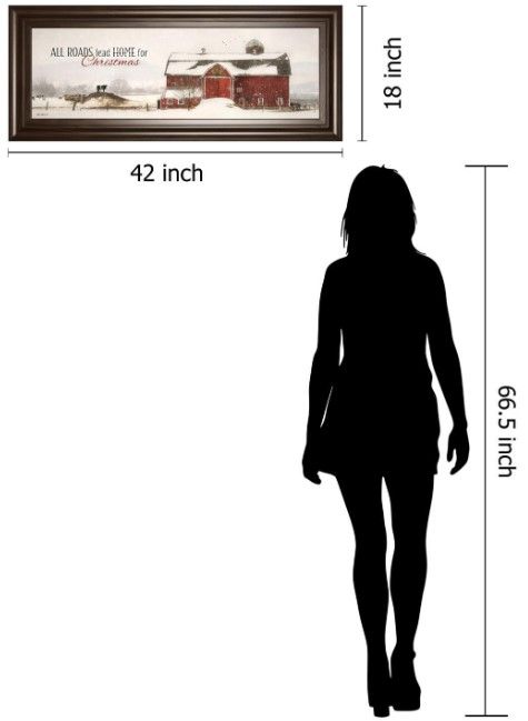 Classy Living Lori Deiter All Roads Lead Home For Christmas Wall Art-2