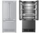Ilve® 36” 19.5 Cu. Ft. Panel Ready Built In French Door Refrigerator-0