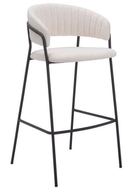 Zuo® Modern Josephine Cream Barstool-0