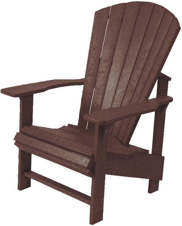 C.R. Plastic Generation Line Chocolate Upright Adirondack-1