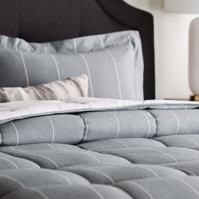 Malouf® Woven™ Chambray Flint Full Comforter Set-3
