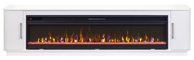 Martin Furniture Uptown Crisp White 96" Fireplace TV Stand-1