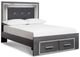 Signature Design by Ashley® Lodanna 4-Piece Gray Queen Storage Panel Bed Set-1