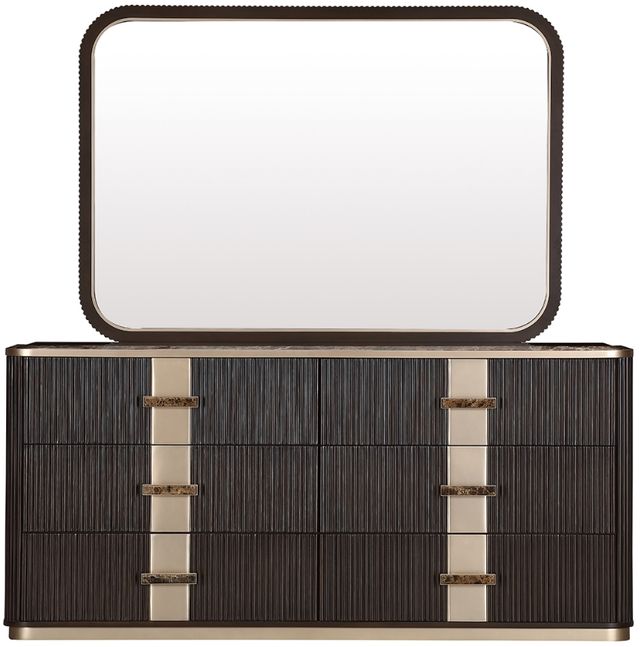 Michael Amini® West Kensington Medium Espresso Dresser with Mirror-2