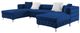 Furniture of America® Ciabattoni 3-Piece Navy U-Shape Sectional-3