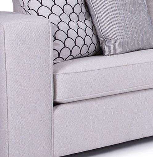 Decor-Rest® Furniture LTD 2900 3 Piece White Power Sectional-1