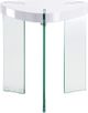 ACME Furniture Noland White End Table with Clear Base-2
