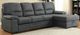 Furniture of America® Alcester 2-Piece Graphite Right-Arm Facing Pullout Sleeper Sectional and Chaise-1