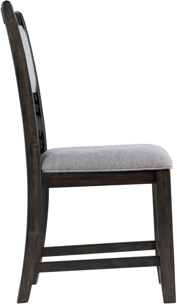 Elements International Amherst Dark Dining Side Chair-3