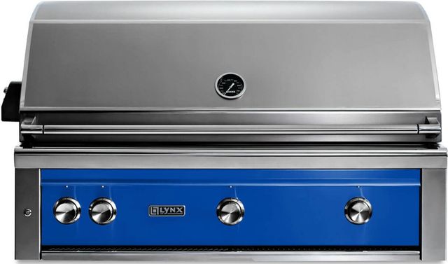 LYNX® Professional 3-Burner Pacific Blue Built-In Natural Gas Grill with All Ceramic Burners and Rotisserie-0