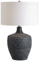 Uttermost® Graphite Distressed Charcoal Ribbed Table Lamp-3