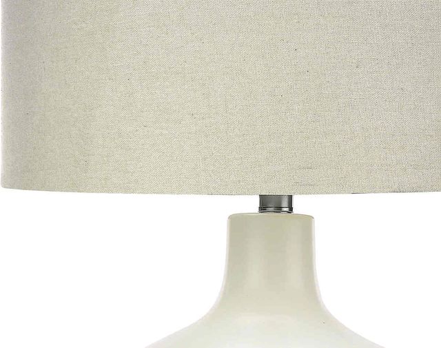 Monarch Specialties Inc. 25"H Cream Ceramic Table Lamp-2