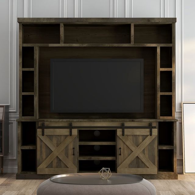 Legends Home Farmhouse Barnwood Entertainment Center-3