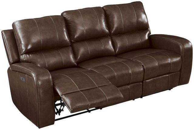 New Classic® Home Furnishings Linton Brown Power Reclining Sofa-4