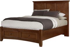 Vaughan-Bassett Bonanza Cherry Queen Mansion Storage Bed
