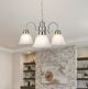 YHD Manzanita Satin Nickel/White 3-Light Chandelier-1