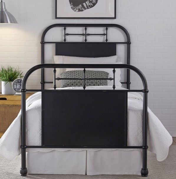 Liberty Furniture Vintage Black Full Youth Metal Rod Bed-1