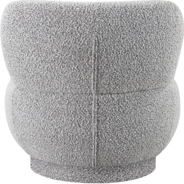 Meridian Furniture Calais Grey Boucle Fabric Accent Chair-3
