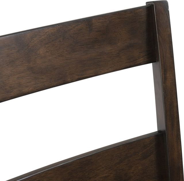 Elements International Laredo 5-Piece Walnut/Chocolate Counter Height Dining Set-3