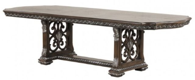 Furniture of America® Promenade 7-Piece Dark Brown Dining Table Set-1