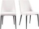 Moe's Home Collection Lula 2-Piece Oatmeal Dining Chair Set-4