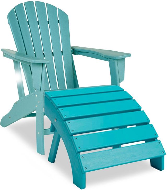 Signature Design by Ashley® Sundown Treasure 2-Piece Turquoise Outdoor Seating Set-0