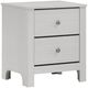 Elements International Sami White Youth Nightstand-0