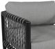CabanaCoast® Customizable Tate Aluminum/Natural Fiber Outdoor Sofa-3