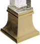 A & B Home Metallic Lighting Obelisk Decor-3
