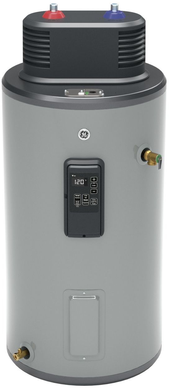 GE® 30 Gallon Diamond Gray Smart Short Electric Water Heater with Flexible Capacity-0