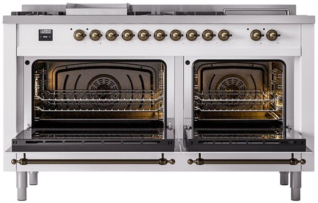Ilve® Nostalgie II Series 60" Custom RAL Color Pro Style Dual Fuel Range-1