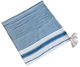 A & B Home Brighton Blue/White Striped Throw Blanket-0