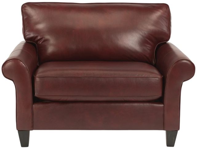 Flexsteel® Westside Burgundy Chair and a Half-1