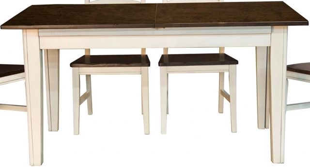 A-America® Toluca Cocoa Bean Vers-A-Table with Chalk White Base-0