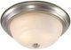 YHD Satin Nickel 2-Light 13" Flush Mount Lighting-0