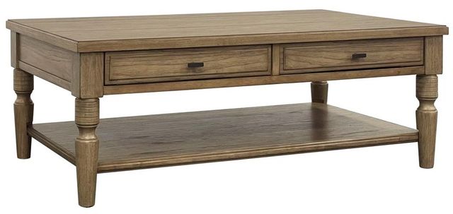 Bernards Tarrington Almond Cocktail Table-0