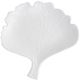 A & B Home White Ginkgo Leaf Decorative Plate-1