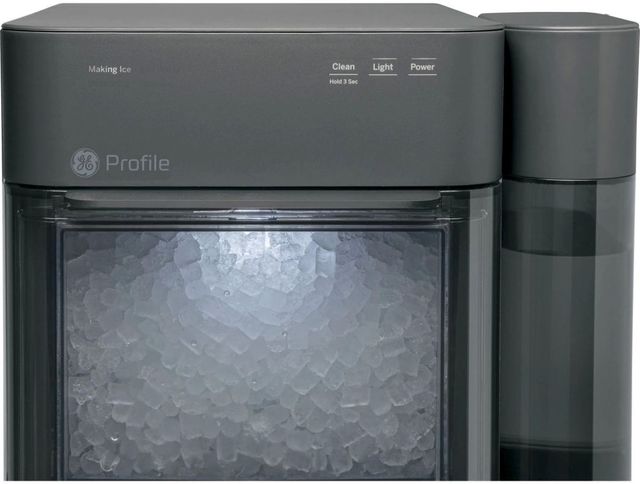 GE Profile™ Opal™ 14" 38 lb. Black Stainless Ice Maker-4