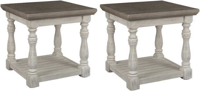 Signature Design by Ashley® Havalance 2-Piece Gray/White Living Room Table Set-0