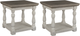 Signature Design by Ashley® Havalance 2-Piece Gray/White Living Room Table Set-0