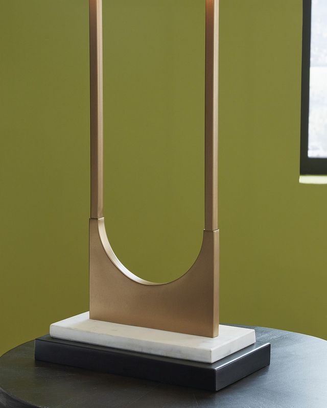 Signature Design by Ashley® Malana Black/Brass Table Lamp-1