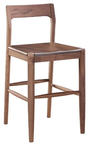 Moe's Home Collection Owing Walnut Brown Counter Stool-0