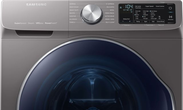 Samsung 2.2 Cu. Ft. Inox Grey Front Load Washer-1