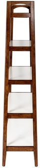 Olliix by Madison Park Pecan/Cream White Parker Bookcase-3