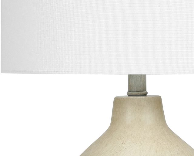 Monarch Specialties Inc. 24"H Beige Concrete Table Lamp-2